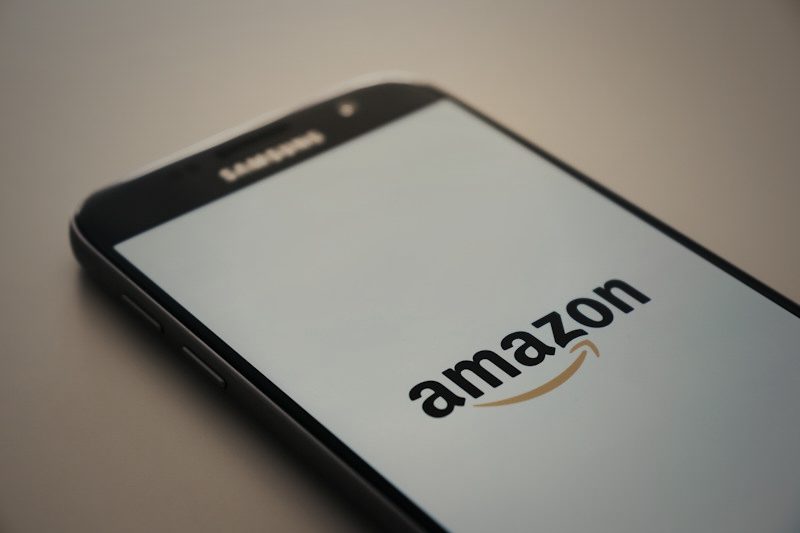Aplicación de Amazon en un smartphone